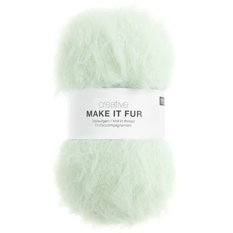 Włóczka Rico Design Creative Make It Fur 005 / jasna mięta