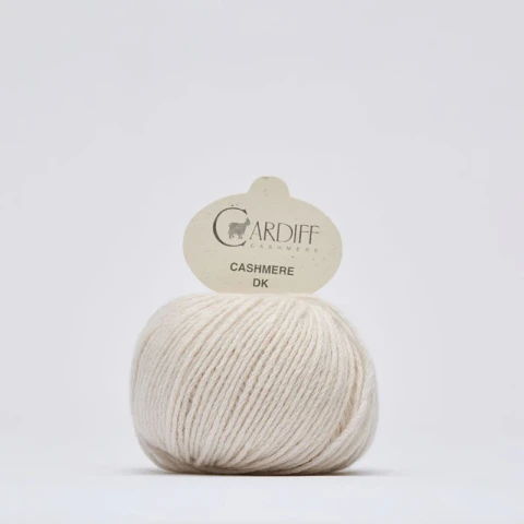 Włóczka Cardiff Cashmere DK 613 / zero / jasny beż