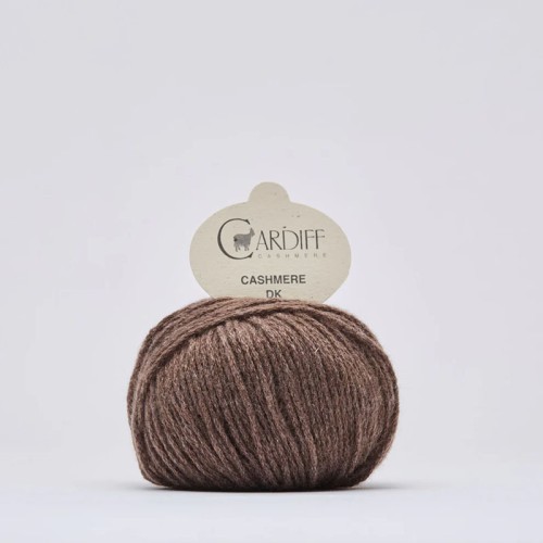 Włóczka Cardiff Cashmere DK 622 / corteccia / chłodny brąz