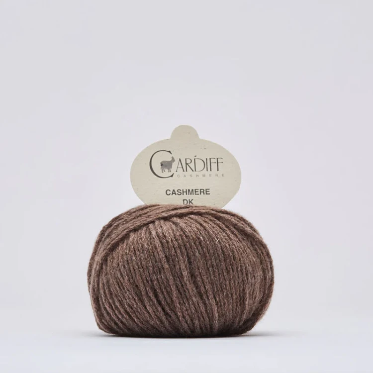 Włóczka Cardiff Cashmere DK 622 / corteccia / chłodny brąz