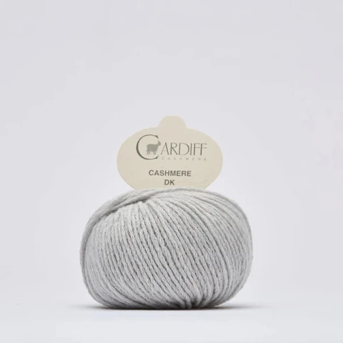 Włóczka Cardiff Cashmere DK 518 / piombo / jasny szary