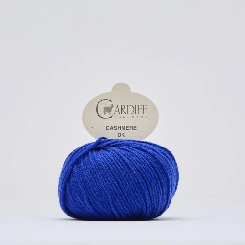 Włóczka Cardiff Cashmere DK 666 / zar / kobalt