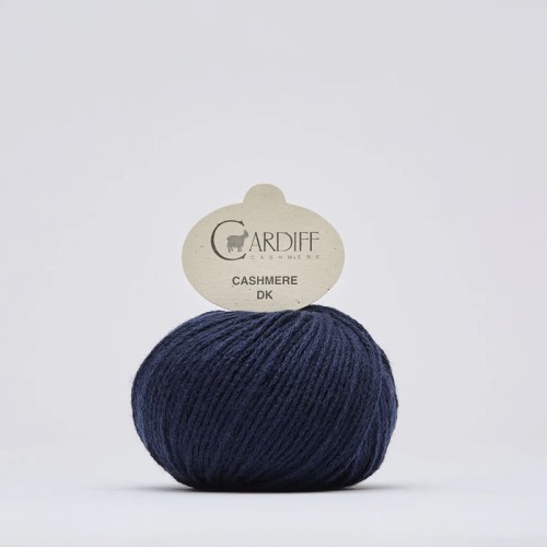 Włóczka Cardiff Cashmere DK 647 / cosmo / ciemny granat