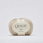 Włóczka Cardiff Cashmere Slim 509 / silver / chałwa