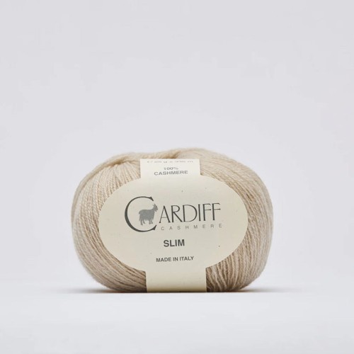 Włóczka Cardiff Cashmere Slim 509 / silver / chałwa