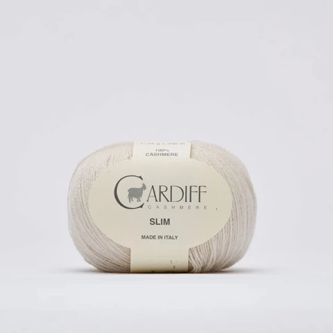 Włóczka Cardiff Cashmere Slim 613 / zero / jasny beż