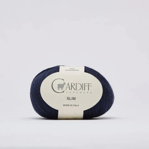 Włóczka Cardiff Cashmere Slim 647 / cosmo / ciemny granat