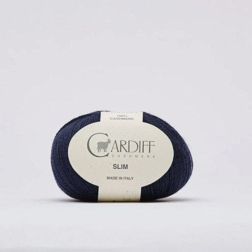 Włóczka Cardiff Cashmere Slim 647 / cosmo / ciemny granat