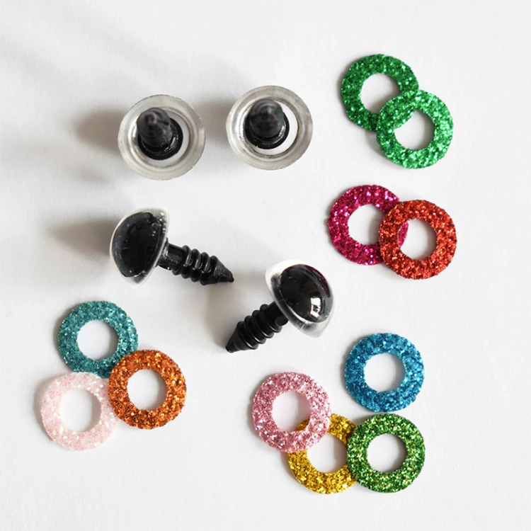 Zestaw oczy brokatowe do zabawek 12 mm