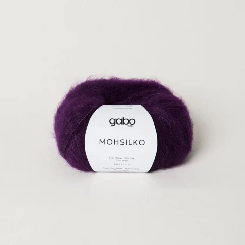 Włóczka Gabo Wool Mohsilko 4713 / bakłażan