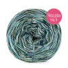 Włóczka KOKONKI Visco no. 5 Melange 03 Sharkotea - Szmaragd/mech/baby blue/migdał/głęboki granat / 5 nitek / 400 m / 125 g - GOTOWY