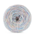 Włóczka KOKONKI Visco no. 5 Melange 07 - Baby blue x 2/ciepły beż x 2/brudny róż x 1 / 5 nitek / 400 m / 125 g - GOTOWY