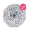 Włóczka KOKONKI Visco no. 5 Melange 07 - Baby blue x 2/ciepły beż x 2/brudny róż x 1 / 5 nitek / 400 m / 125 g - GOTOWY