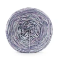 Włóczka KOKONKI Visco no. 5 Melange 08 - Denim x 2/laurowy x 2/blady fiolet / 5 nitek / 400 m / 125 g - GOTOWY