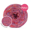 Włóczka KOKONKI Visco no. 5 Melange 10 - próbka drutowa