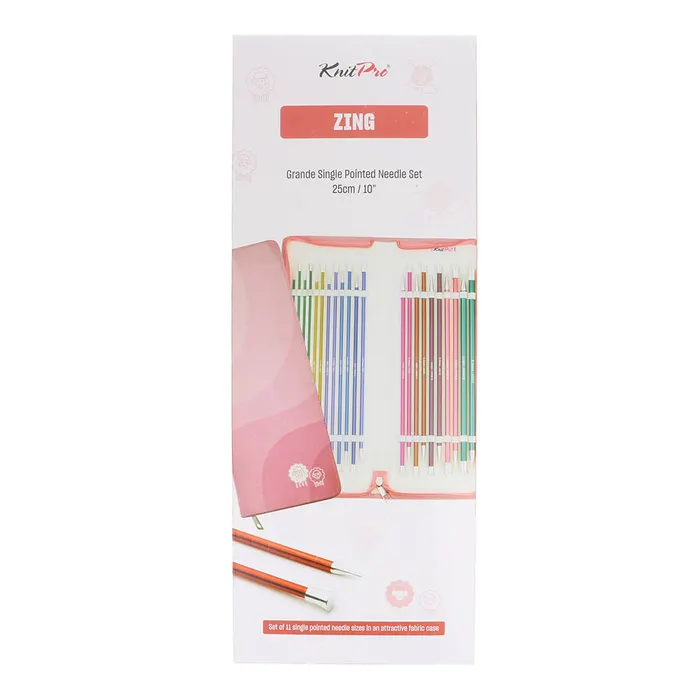 Zestaw drutów wymiennych KnitPro Zing Grande / 47440
