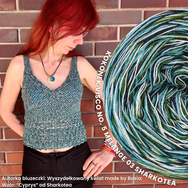 Autorka bluzeczki Wyszydełkowany świat made by Basia;  Wzór “Cyprys” od Sharkotea.png