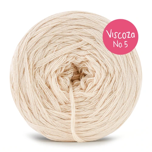 Włóczka KOKONKI Visco no. 5 - ciepły beż / 5 nitek / 400 m / 125 g - GOTOWY