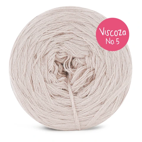 Włóczka KOKONKI Visco no. 5 - zimny beż / 5 nitek / 400 m / 125 g - GOTOWY