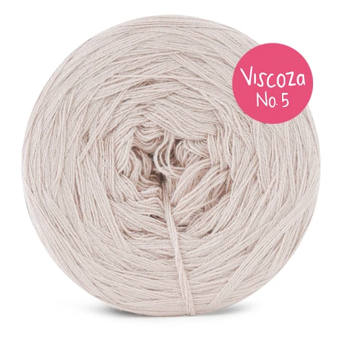 Włóczka KOKONKI Visco no. 5 - zimny beż / 5 nitek / 400 m / 125 g - GOTOWY