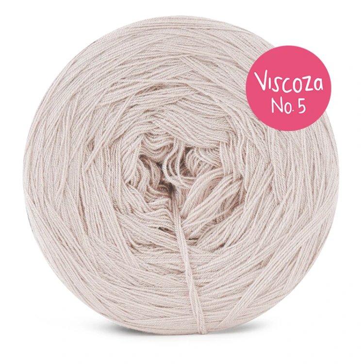 Włóczka KOKONKI Visco no. 5 - zimny beż / 5 nitek / 400 m / 125 g - GOTOWY