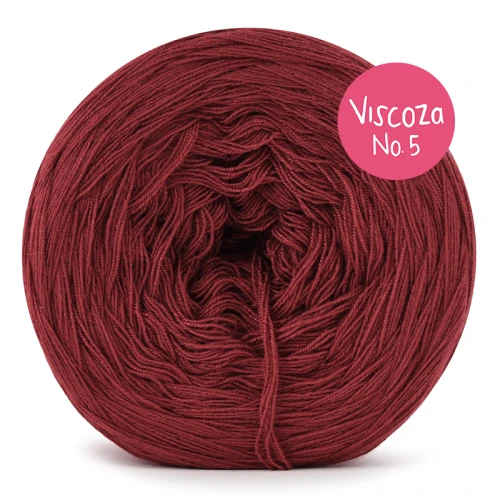 Włóczka KOKONKI Visco no. 5 - żurawina / 5 nitek / 400 m / 125 g - GOTOWY