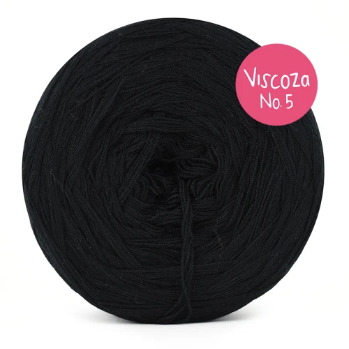 Włóczka KOKONKI Visco no. 5 - czerń / 5 nitek / 400 m / 125 g - GOTOWY