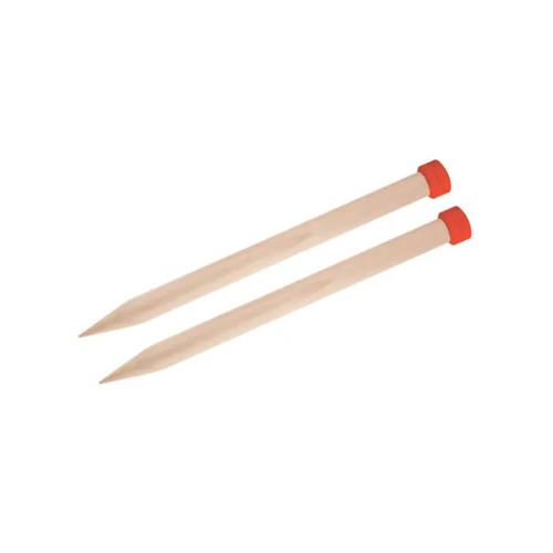 Druty proste KnitPro Jumbo Beech - drewniane