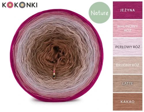 KOKONEK Nature NT115 Opowiedz mi, Mamo - Jeżyna/malinowy róż/perłowy róż/brudny róż/latte/kakao