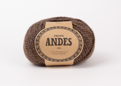 Włóczka Drops Andes 9026 / średni brąz / mix