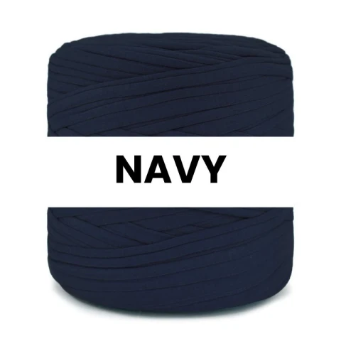 T-shirt Yarn Cotton Spaghetti / navy