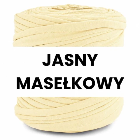 T-shirt Yarn Cotton Spaghetti / jasny masełkowy