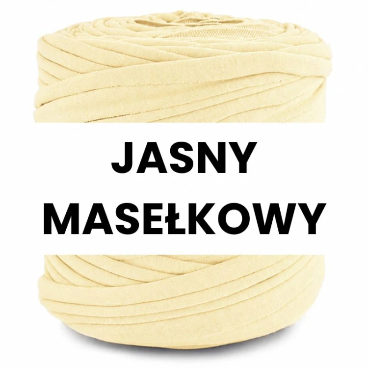 T-shirt Yarn Cotton Spaghetti / jasny masełkowy