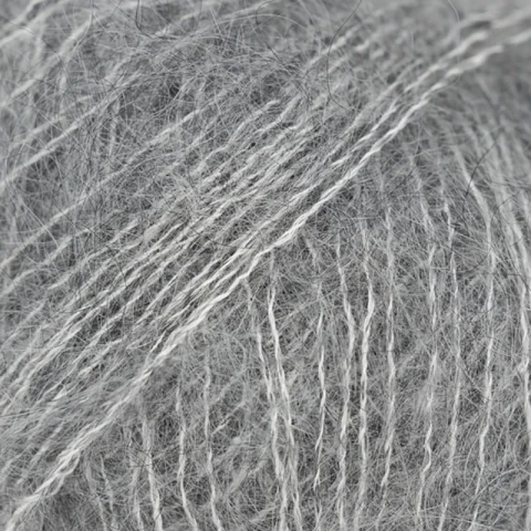 Włóczka Drops Kid-Silk 75 / stalowy szary / uni color