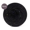 KOKONEK_Merino GLOW MG01 - Czerń + cekiny disco czerń / 400 m / 3+1 nitki - GOTOWY