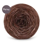 KOKONEK Merino GLOW MG06 - Miedź melanż + cekiny kakao 