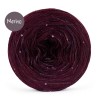KOKONEK_Merino GLOW MG10 - Wino + cekiny wino / 400 m / 3+1 nitki - GOTOWY