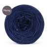 KOKONEK_Merino GLOW MG11 - Granat + cekiny granat / 400 m / 3+1 nitki - GOTOWY