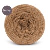 KOKONEK_Merino GLOW MG13 - Ciemny beż + cekiny kawa mrożona / 400 m / 3+1 nitki - GOTOWY