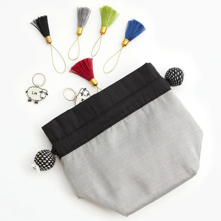 Woreczek na znaczniki Lantern Moon Cloud Silver / szarość / 12,5 x 11 cm / 1 szt