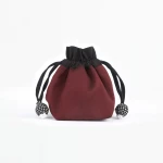 Woreczek na znaczniki Lantern Moon Dahlia Maroon / czerwień / 12,5 x 11 cm / 1 szt