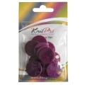 Znaczniki rozmiarów drutów KnitPro Purple / okrągłe / 12 szt / 10702