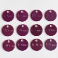 Znaczniki rozmiarów drutów KnitPro Purple / okrągłe / 12 szt / 10702