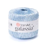 Włóczka / nić z cekinami YarnArt Galassia 5810 / błękit i srebro