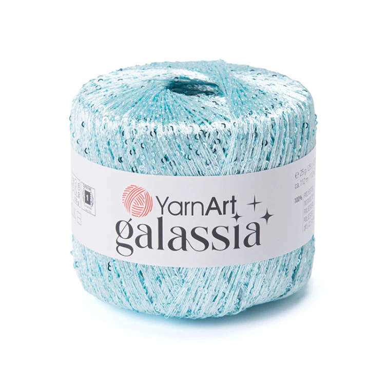 Włóczka / nić z cekinami YarnArt Galassia 5811 / lodowy