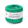 Włóczka / nić z cekinami YarnArt Galassia 5814 / papuzia zieleń i srebro