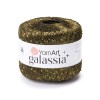 Włóczka / nić z cekinami YarnArt Galassia 5815 /  khaki i zieleń