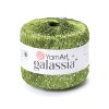 Włóczka / nić z cekinami YarnArt Galassia 5816 / oliwka i srebro