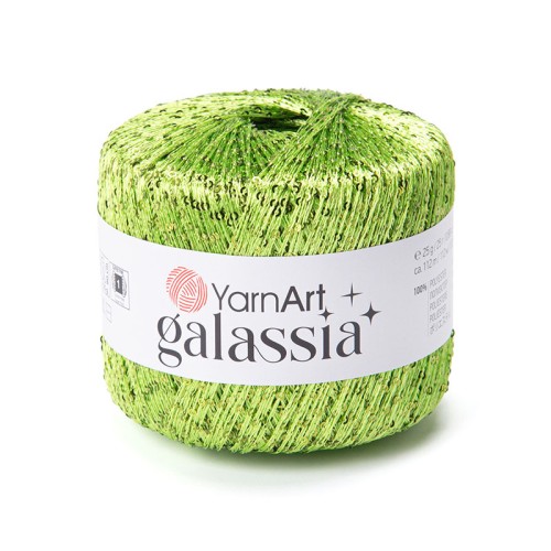 Włóczka / nić z cekinami YarnArt Galassia 5817 / bazylia