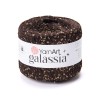 Włóczka / nić z cekinami YarnArt Galassia 5819 / ciemna czekolada i złoto